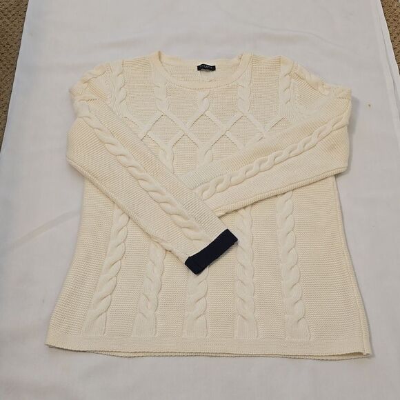 Talbots cable knit sweater size medium (missing) - Picture 4 of 8